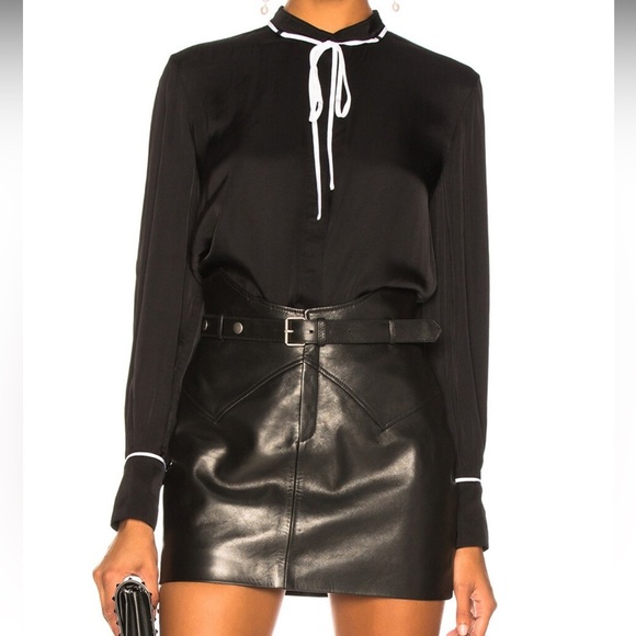 Ag Adriano Goldschmied Tops - Adriano Goldschmied Winslet blouse button down size M in true black
